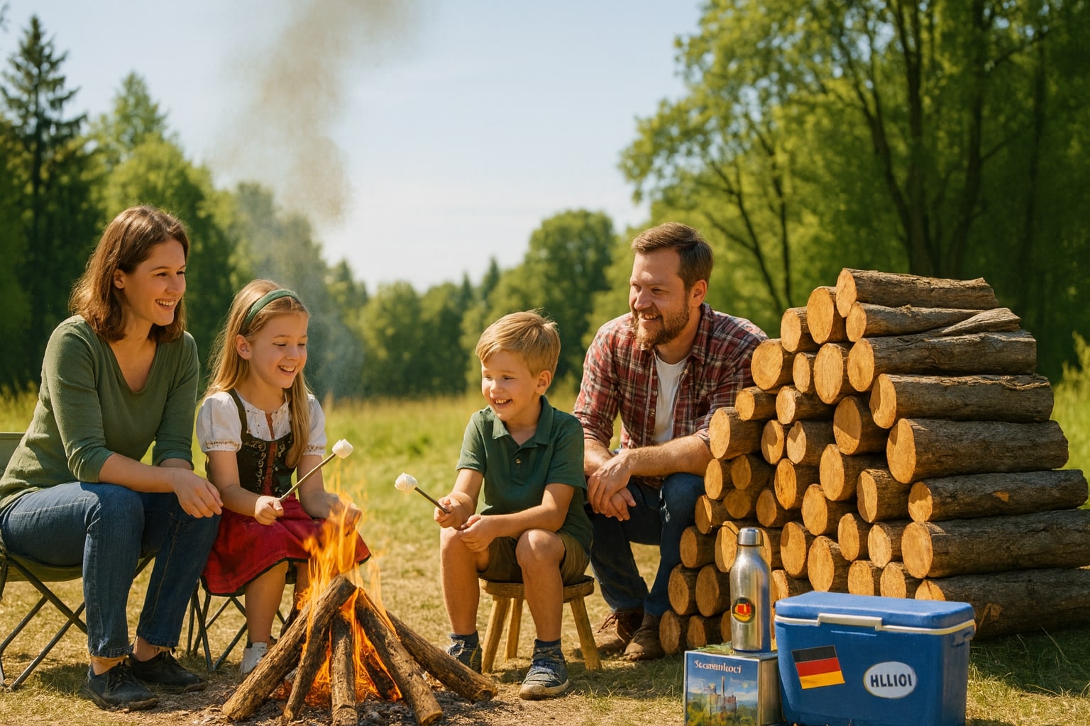Holzstapel als Symbol für Brennholz Marburg